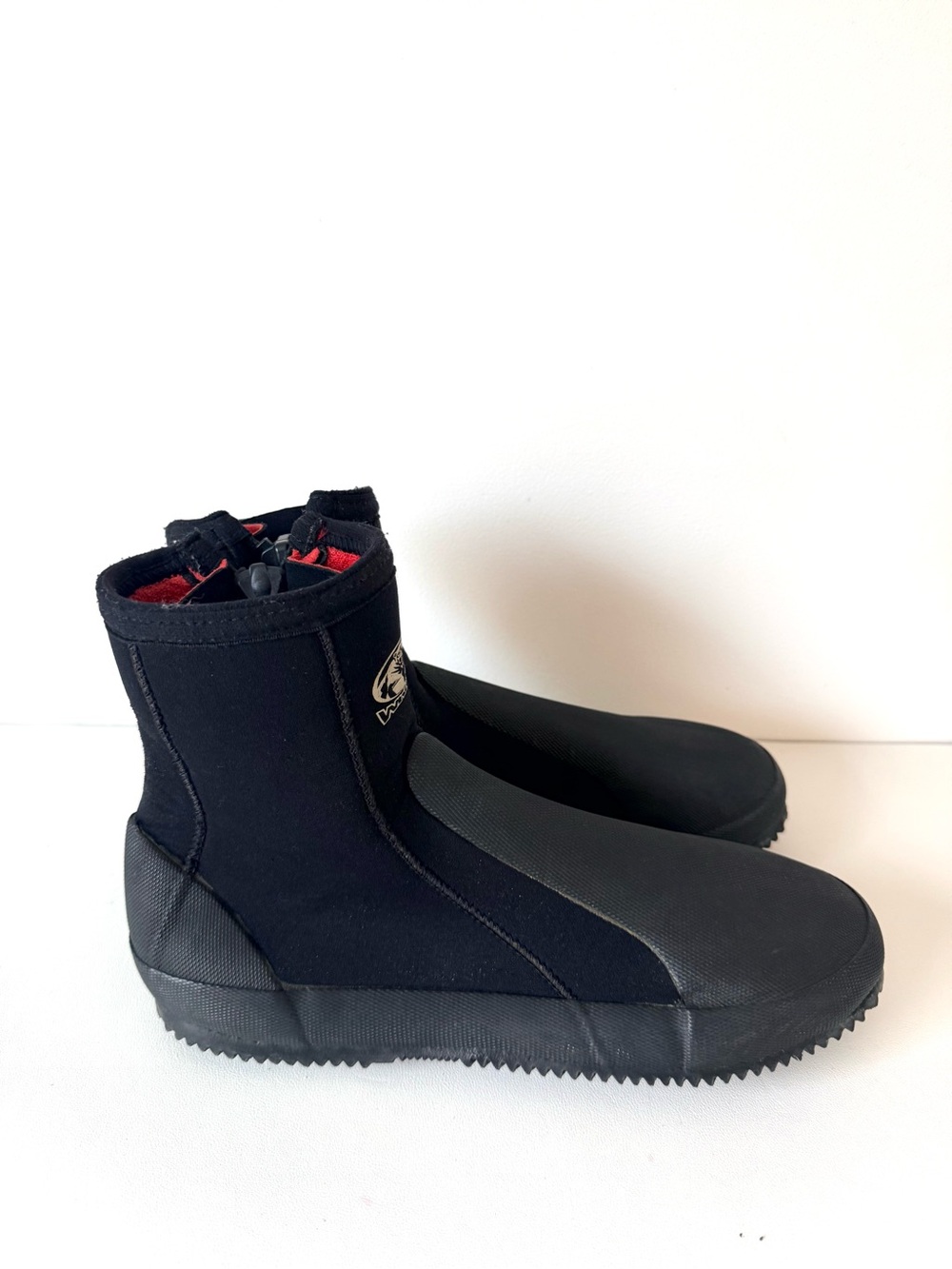 Neoprene Black Dive Paddle Boots with Grip Sole Water Sports Boots Shoes - Picture 2 of 8